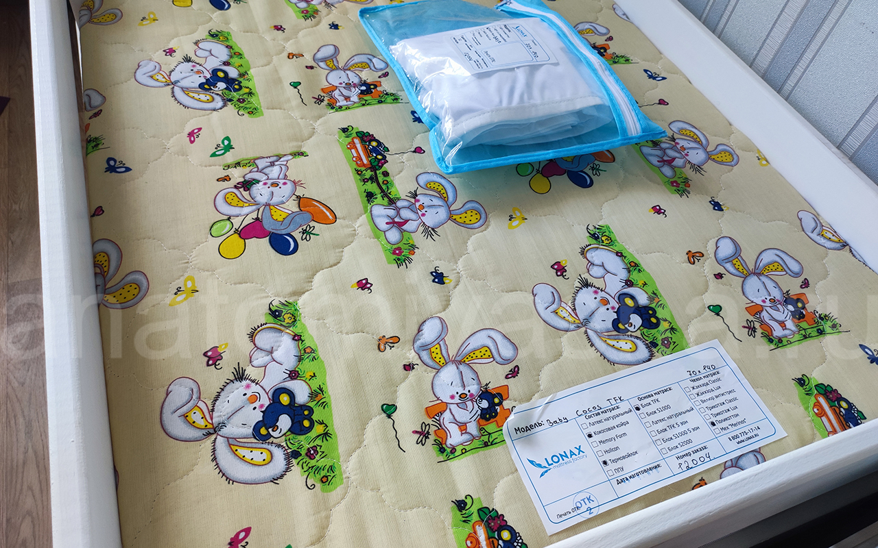 отзыв о Детский матрас Lonax Baby Cocos TFK фото 3